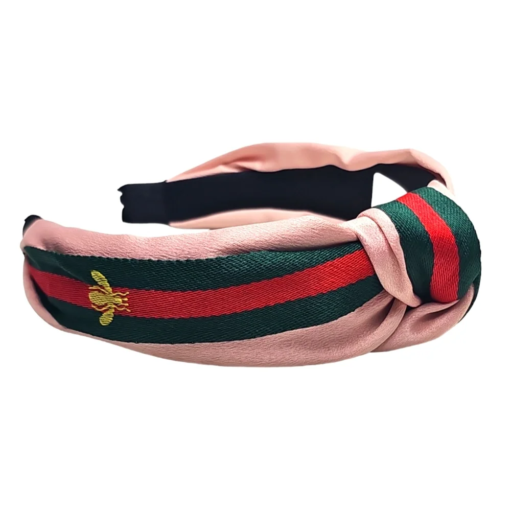 Fashion Queen Bee Pink Knotted Headband
